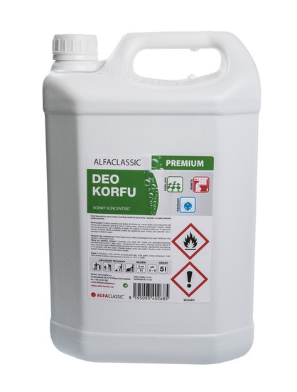 Deo Korfu 5l Vonný konc.do čist.příprav | Čistící, dezinf.prostř., dezodoranty - Osvěžovač vzduchu - Ostatní osvěžovače Deo Korfu 5l Vonný konc.do čist.příprav | Čistící, dezinf.prostř., dezodoranty - Osvěžovač vzduchu - Ostatní osvěžovače